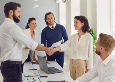 Recruitment Company Hand shaking