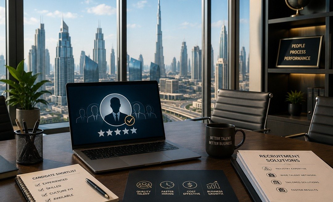 Recruitment agency in Dubai helping companies hire faster through candidate screening and tailored staffing solutions.
