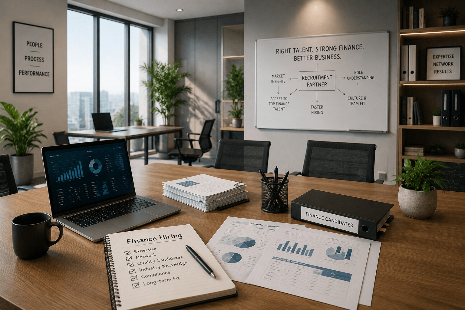 Finance recruitment agency evaluating candidates based on expertise, industry knowledge, compliance, and long-term fit.